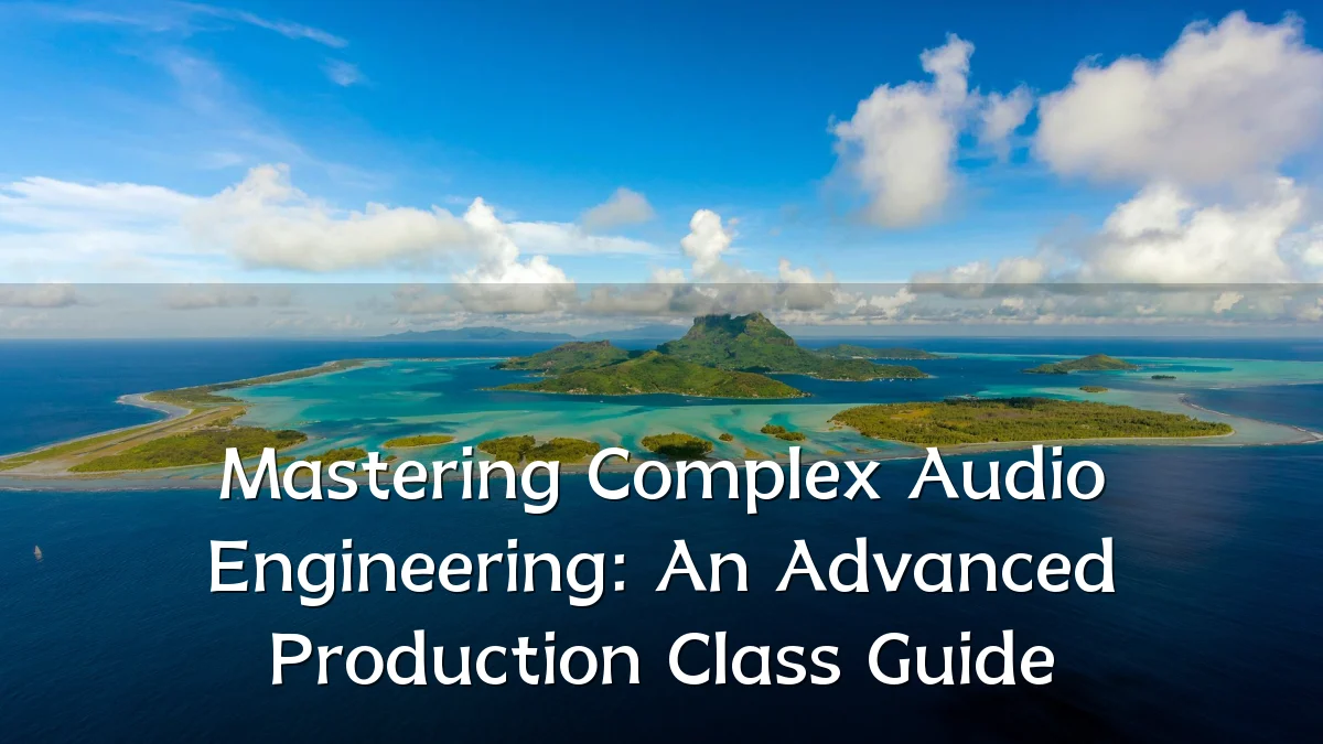 Mastering Complex Audio Engineering: An Advanced Production Class Guide